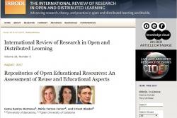 Santos-Hermosa, G.; Ferran-Ferrer, N.; Abadal, E. (2017). "Repositories of Open Educational Resources: An Assessment of Reuse and Educational Aspects"