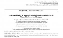 Navas-Fernández, M.; Abadal, E.; Rodrigues, R. S. (2018). "Internationality of Spanish scholarly journals indexed in Web of Science and Scopus". Revista Española de Documentación Científica